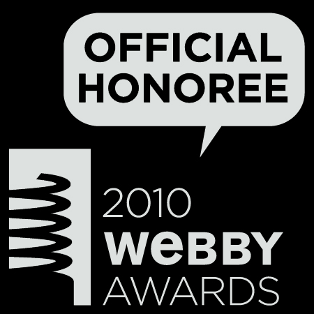 the webby awards logo. for the 2010 Webby Awards