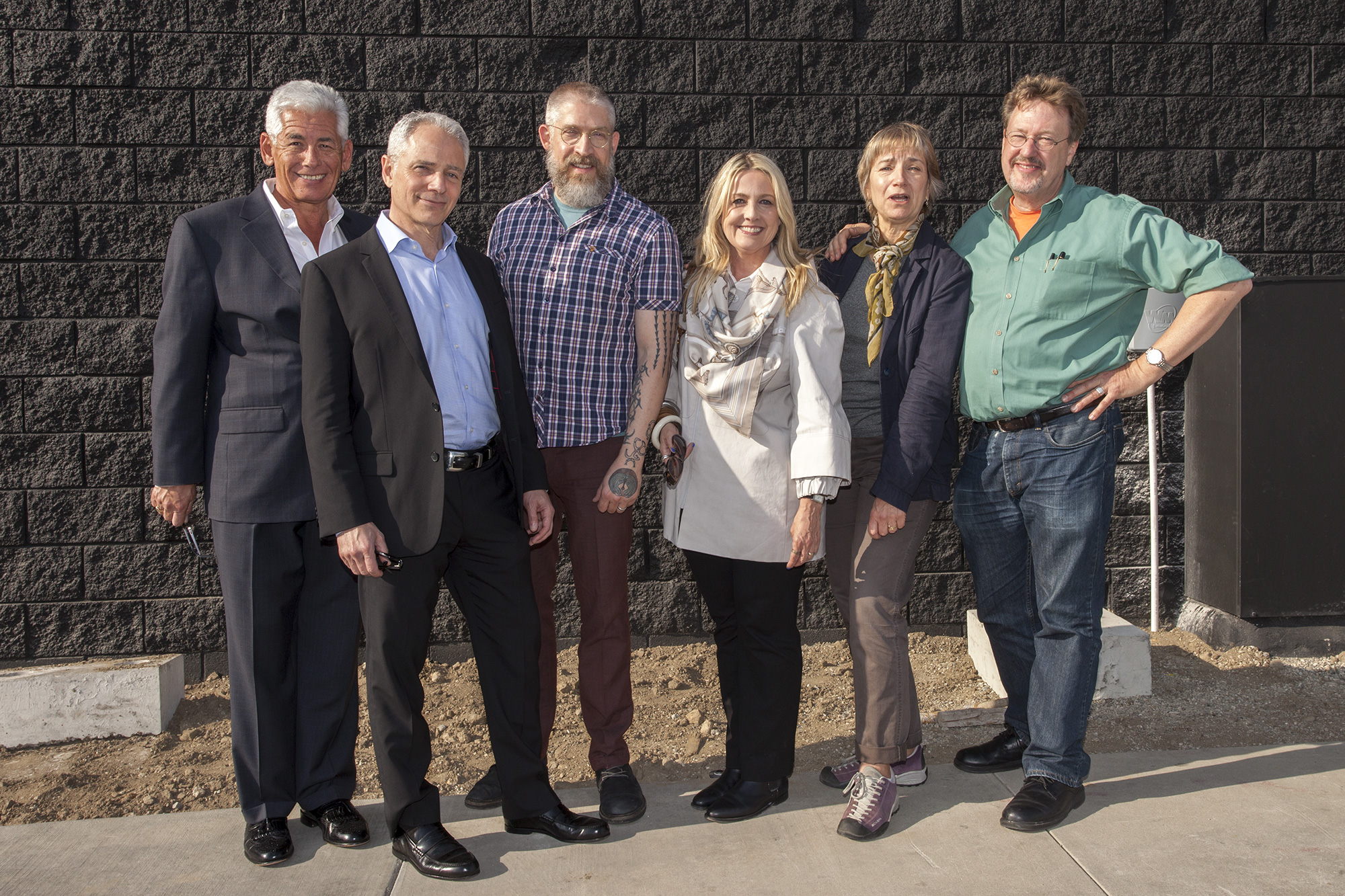 George Falardeau, Lorne Buchman, Aaron Smith, Ann Field, Vanalyne Green, and Tom Knechtel at the 870 opening party