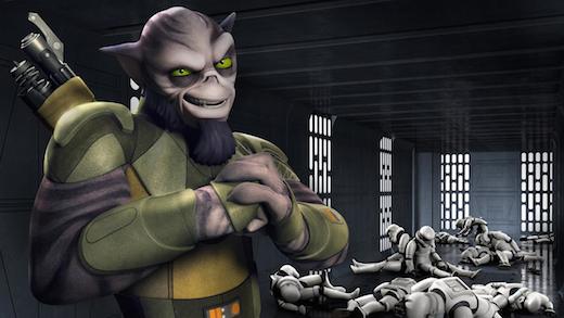 Star Wars Rebels' Zeb Orrelios may have some anger issues (Disney XD)