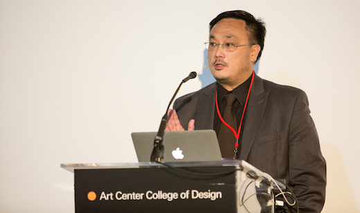 Edward Fok of the Federal Highway Administration speaks at Autospaces 2025. Photo: Juan Posada