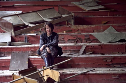 Diana Thater in Pripyat, Ukraine, 2010. © Diana Thater, photo by Volodymyr Palylyk 